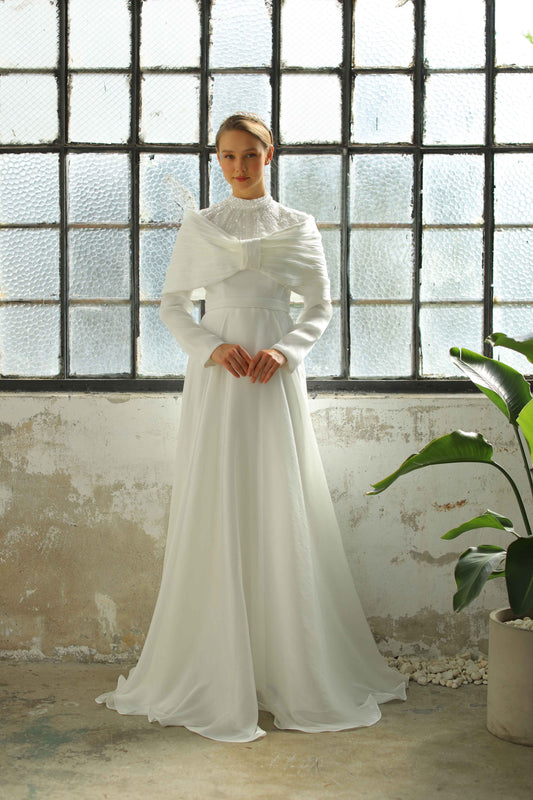 Robe de soirée scintillante couleur cuivre