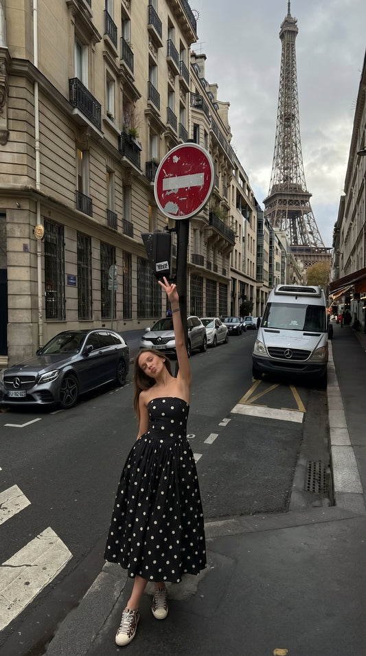 Étoile Straplez Midi Elbise-26007