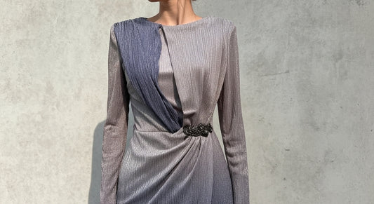 LUMIA – Modern Kesimli, Bel Detaylı, Şık Davet Elbisesi_42