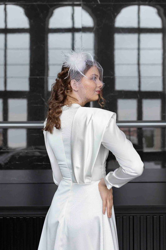 Robe de mariée drapée écru Helen