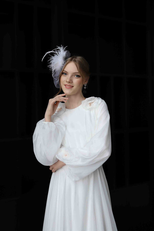 Écru İpekçe Helen Robe de mariée & Robe de mariée