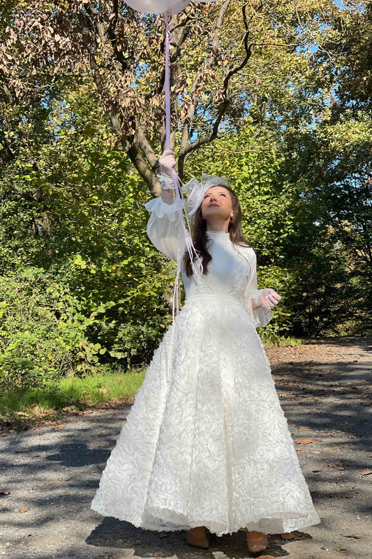 Ekru Paris Abiye Minel Aşk