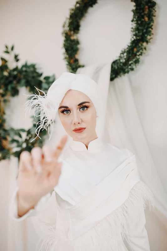 Otriş Detaylı Abiye Elbise Minel Aşk