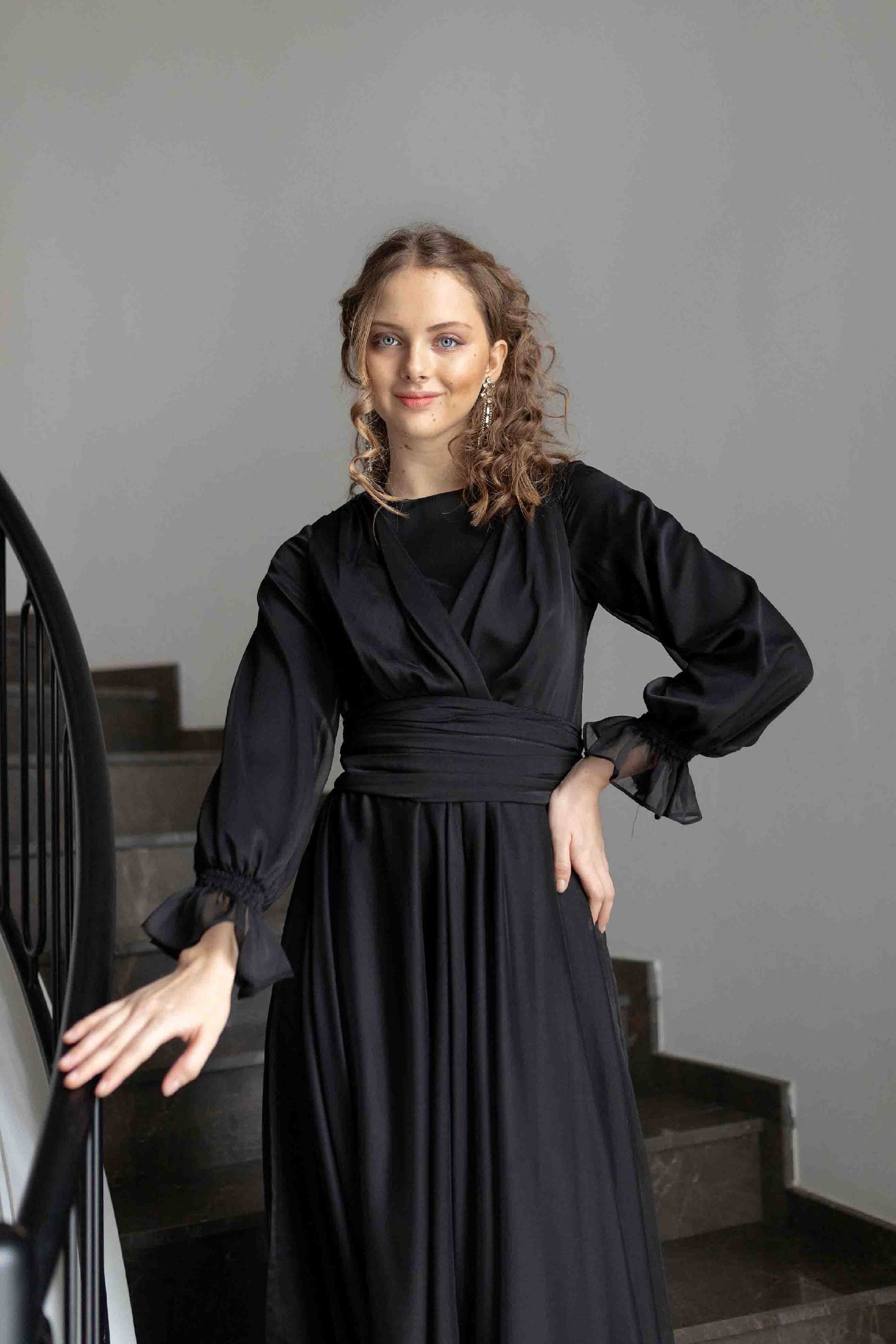 Black Mermaid Evening Dress