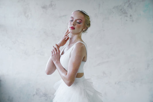 Robe de soirée scintillante couleur cuivre