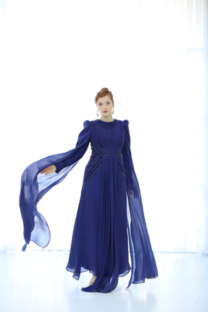 Kupferfarbenes funkelndes Abendkleid