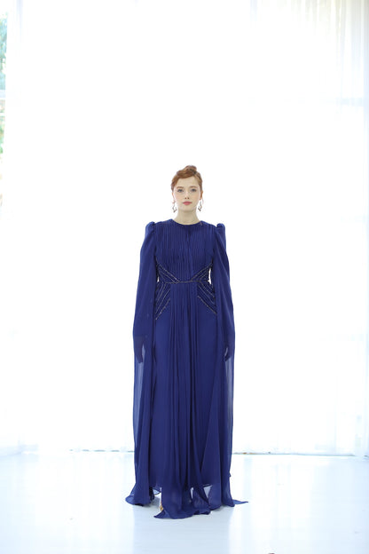 Kupferfarbenes funkelndes Abendkleid