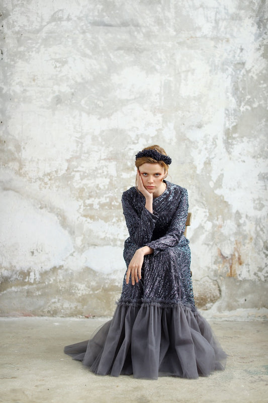 Füme  Simli Olya Dress 2034