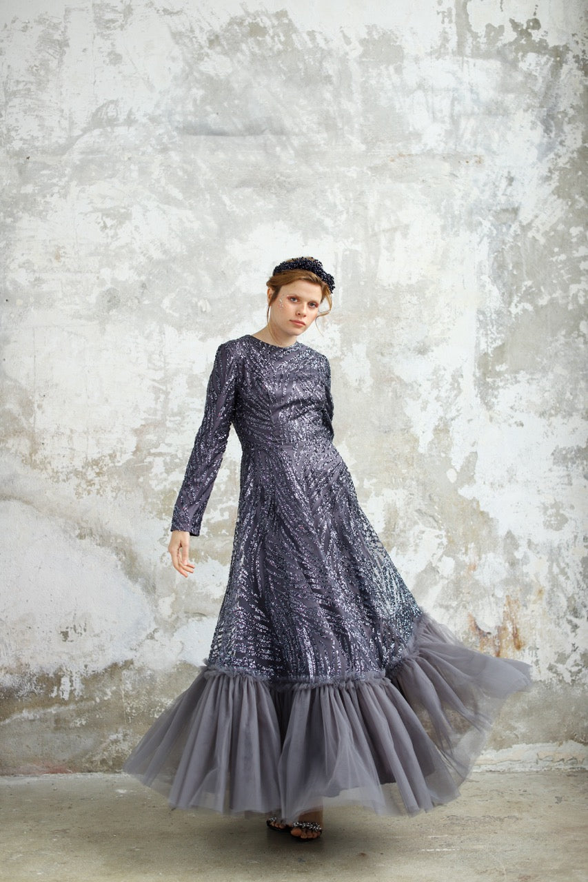 Füme  Simli Olya Dress 2034