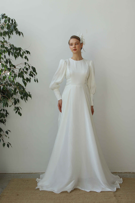 Robe de soirée scintillante couleur cuivre