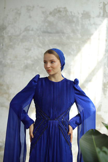 Kupferfarbenes funkelndes Abendkleid