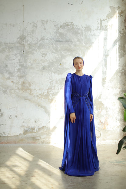 Kupferfarbenes funkelndes Abendkleid