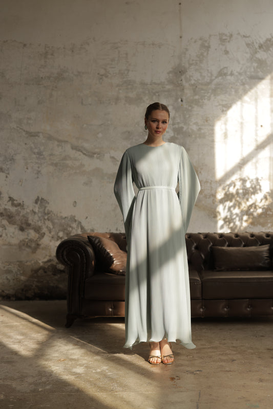 Piliseli Elbise Mint