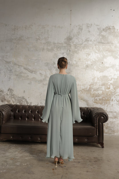 Piliseli Elbise Mint