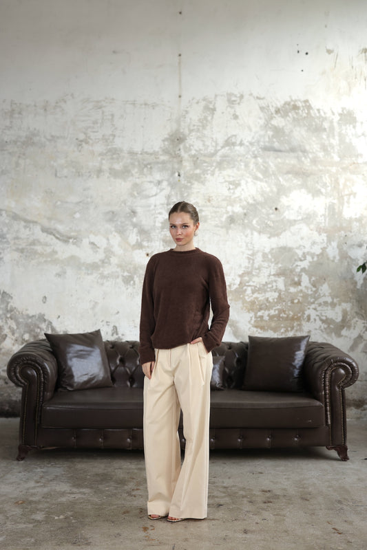 Yumoş Kazak Kahve Rengi