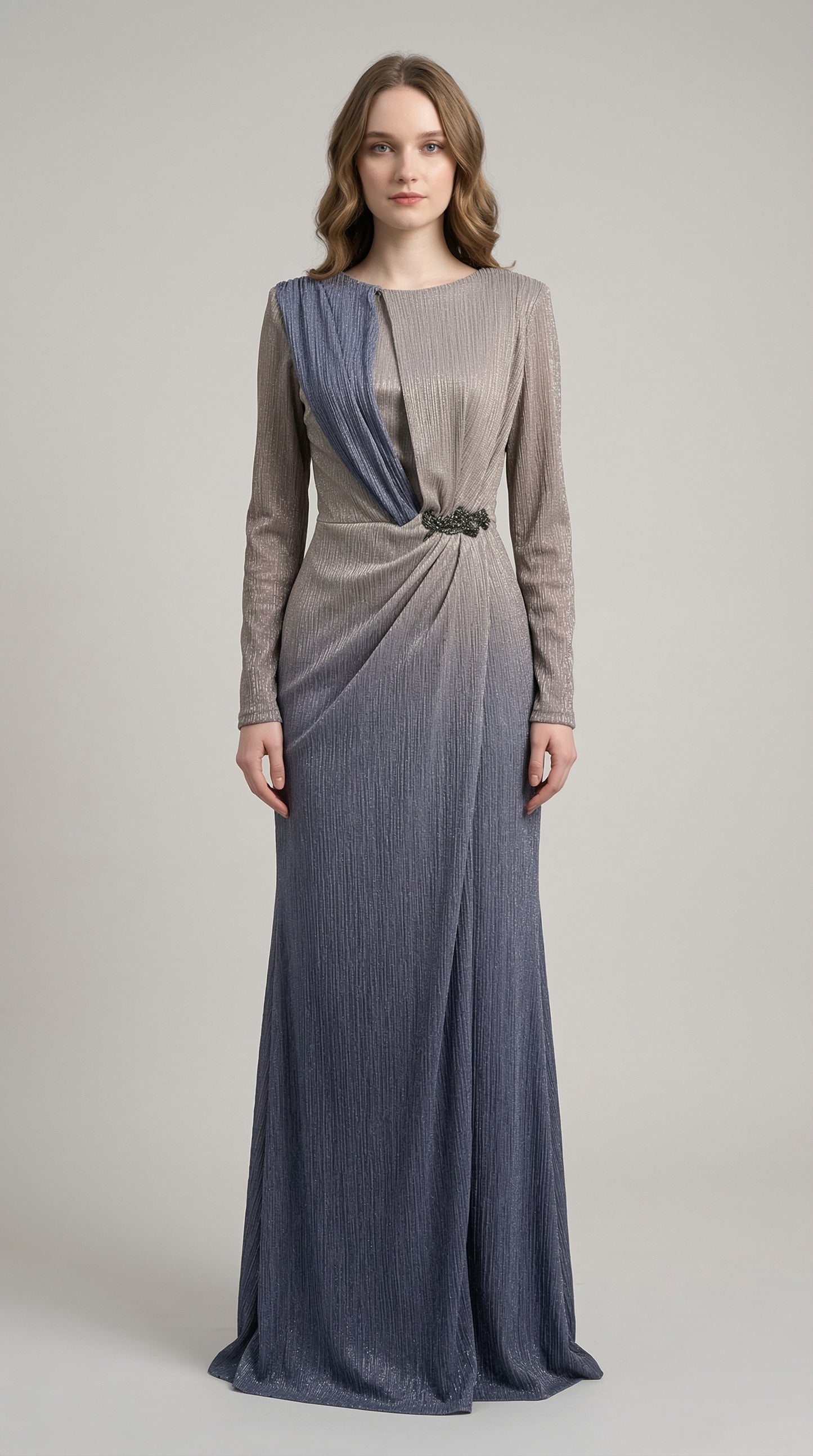 LUMIA – Modern Kesimli, Bel Detaylı, Şık Davet Elbisesi_42