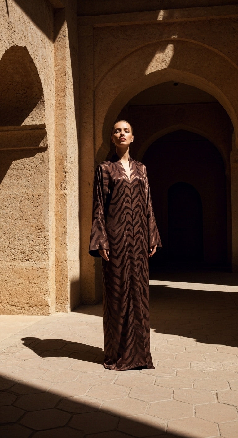 Sahra Noir Kimono Abaya – 26621