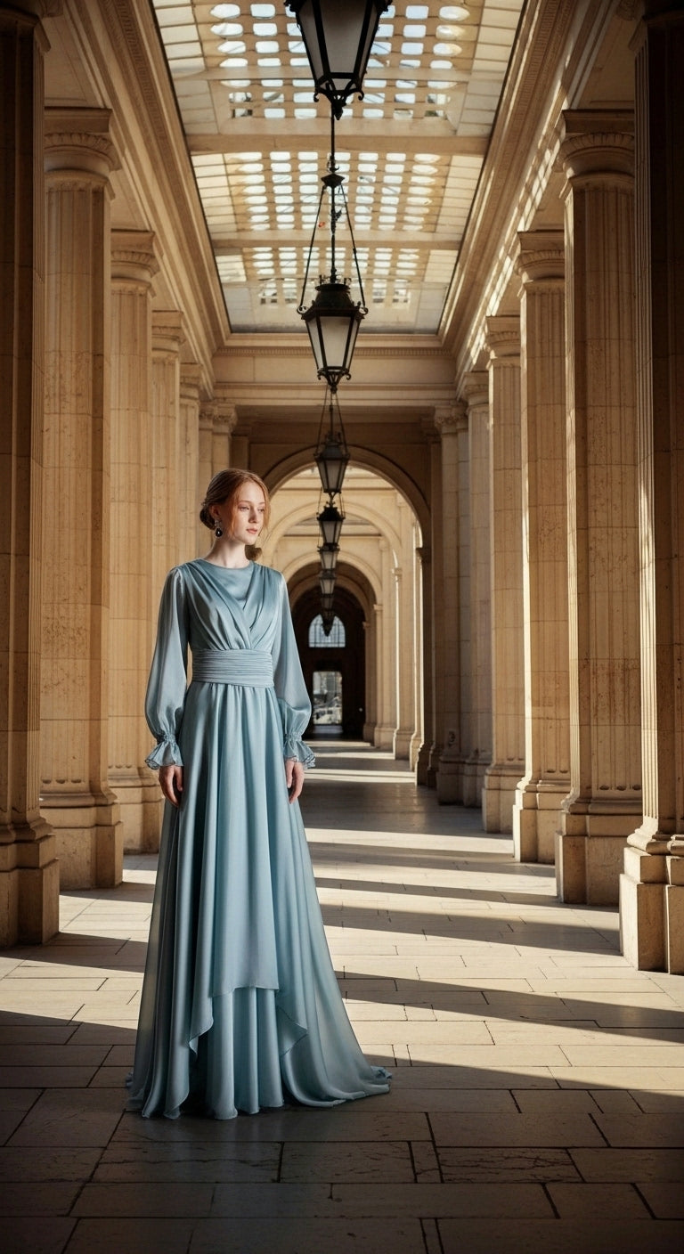 Minze Meerjungfrau Abendkleid