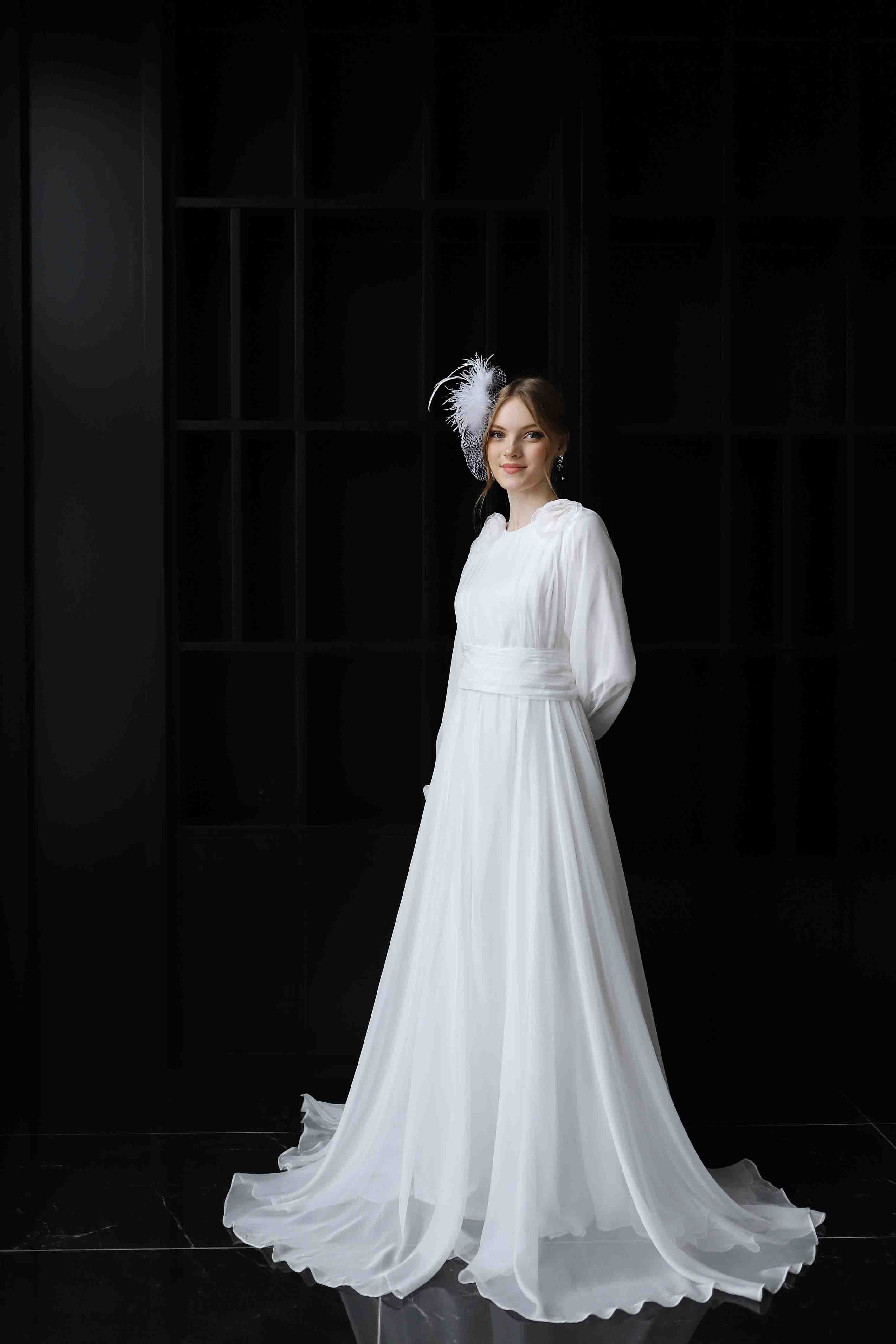 Ecru İpekçe Helen Wedding Dress & Wedding Dress