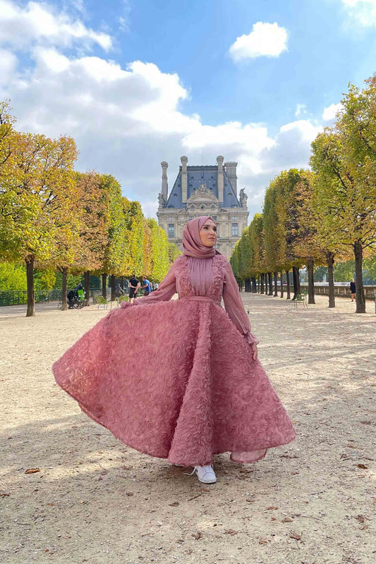 Gül Kurusu Paris Abiye Minel Aşk