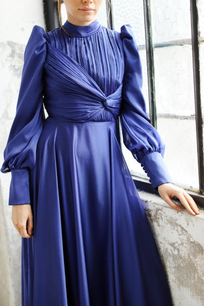 Kupferfarbenes funkelndes Abendkleid