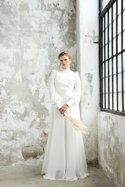 Ekru Şifon Linda Dress 2024
