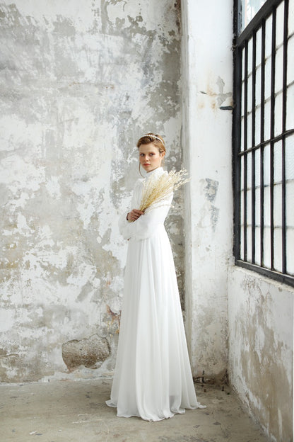 Ekru Şifon Linda Dress 2024