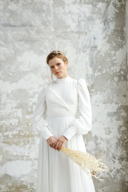 Ekru Şifon Linda Dress 2024