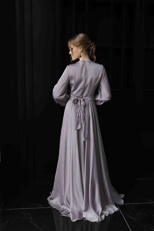 Leylak Mermaid Abiye Elbise