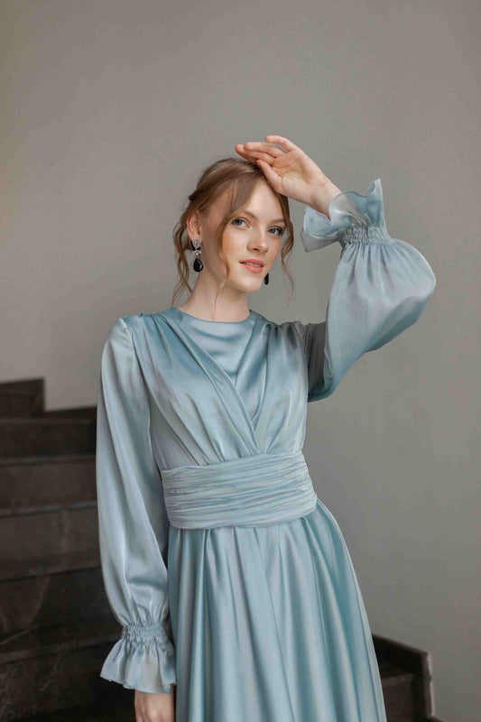 Mint Mermaid Abiye Elbise