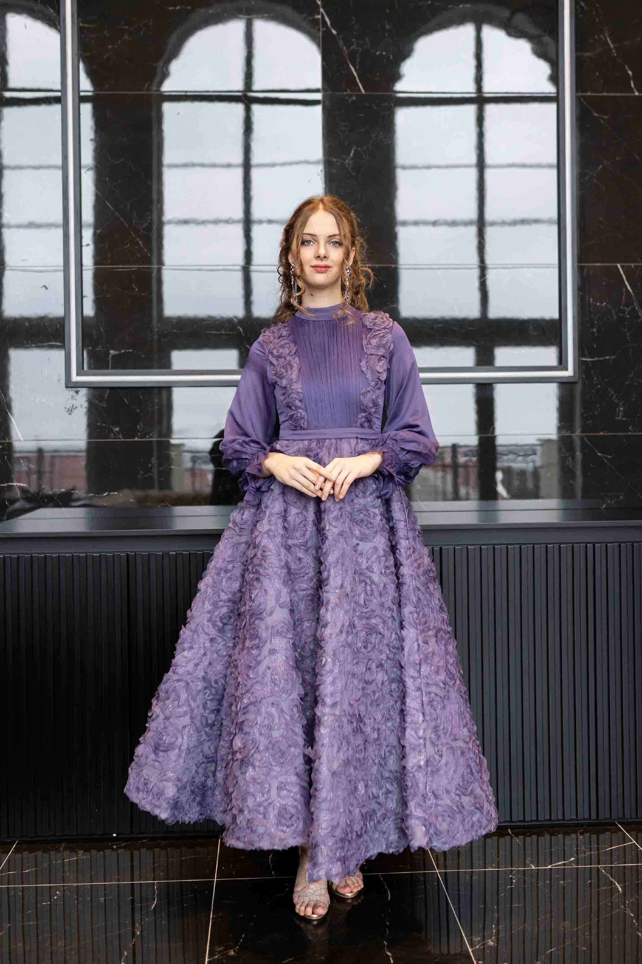 Purple Paris Evening Dress
