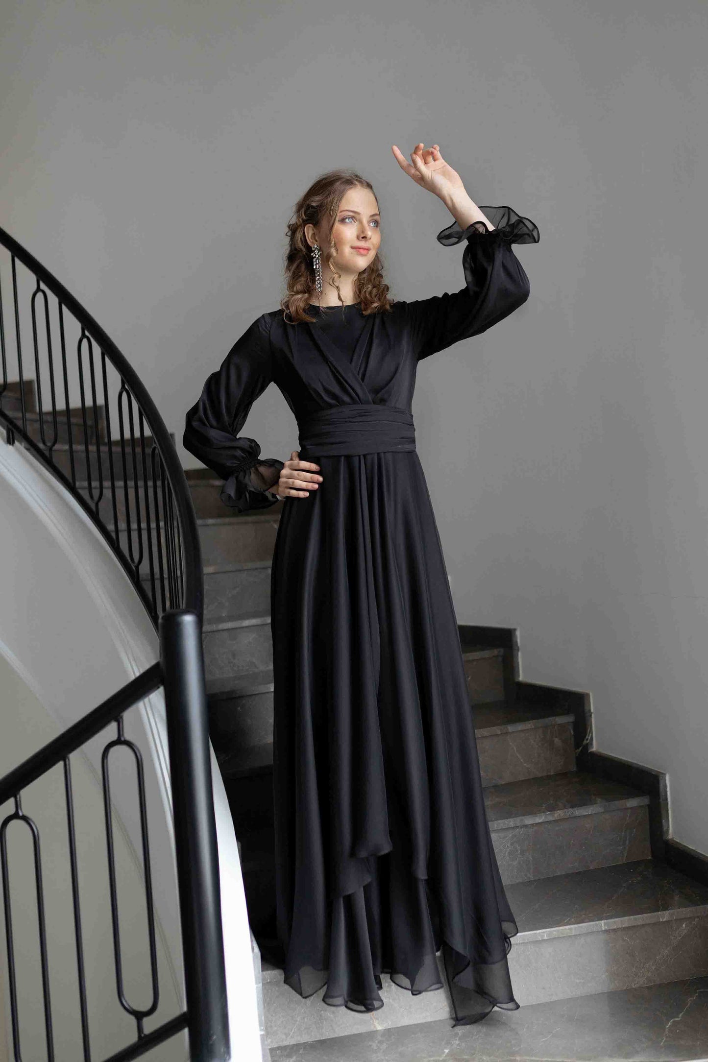 Black Mermaid Evening Dress