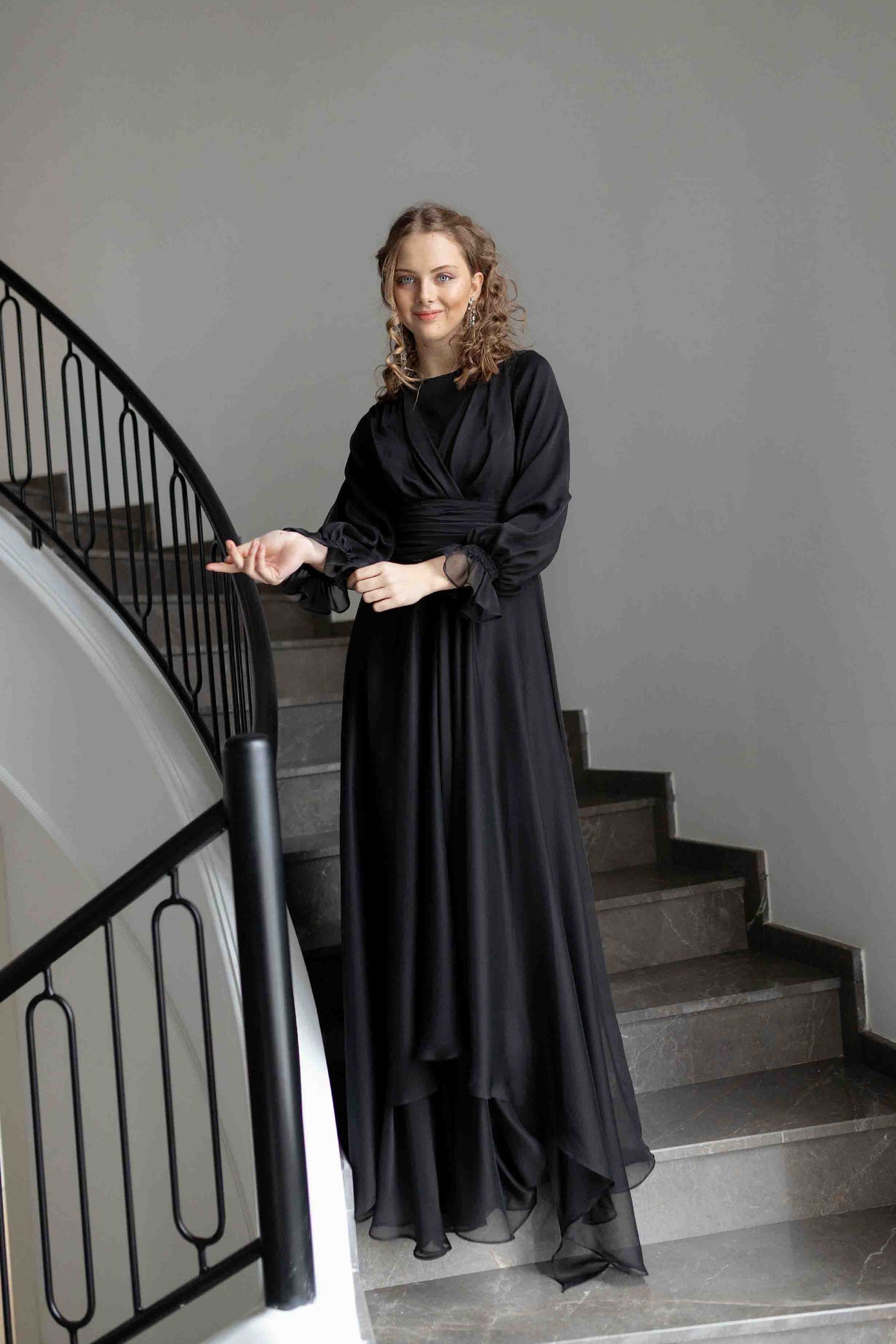 Black Mermaid Evening Dress