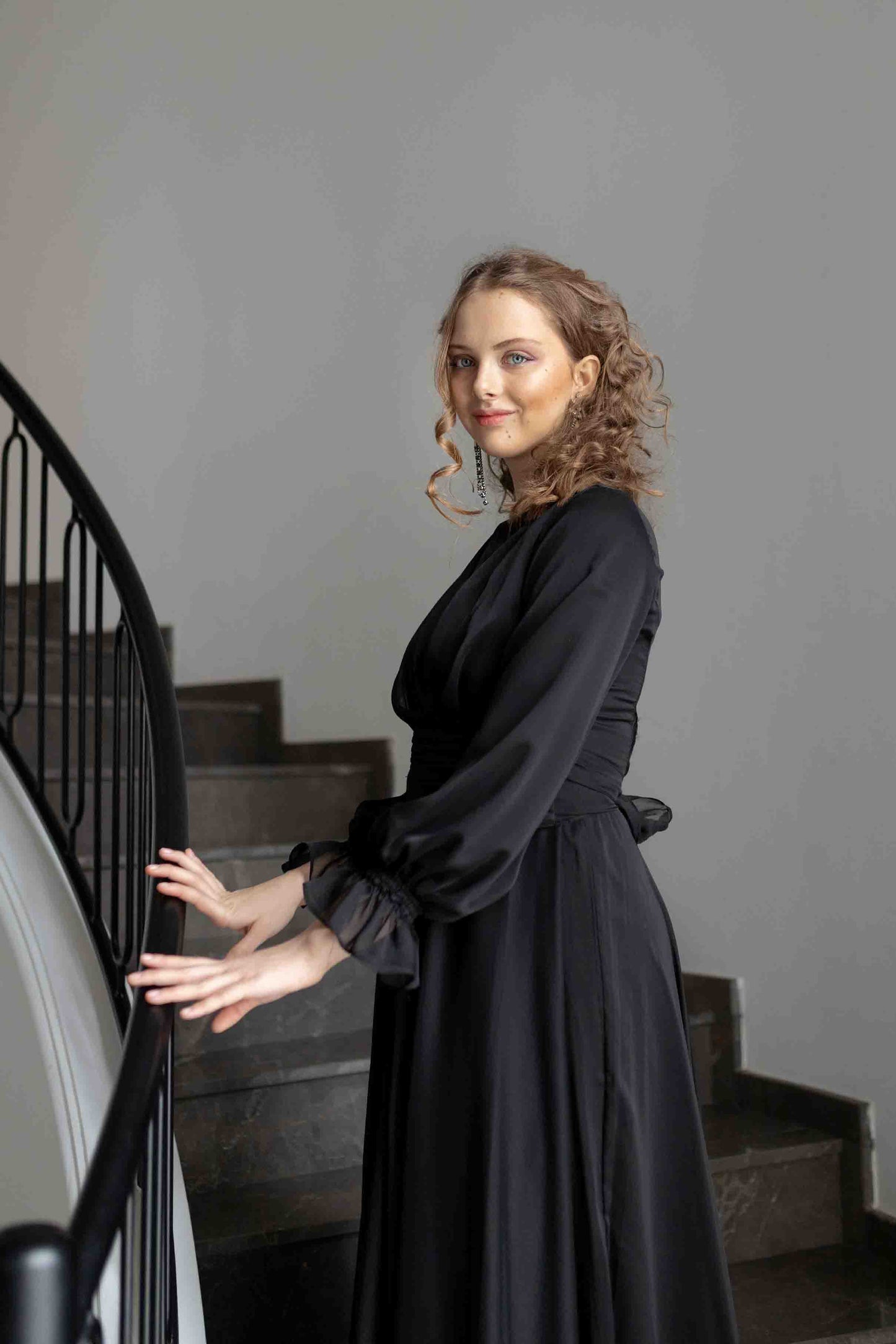 Black Mermaid Evening Dress