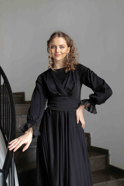 Black Mermaid Evening Dress