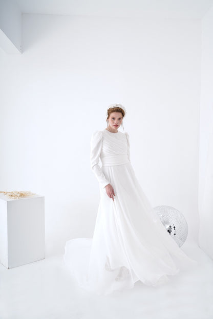 Kupferfarbenes funkelndes Abendkleid