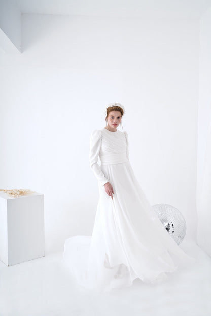 Kupferfarbenes funkelndes Abendkleid